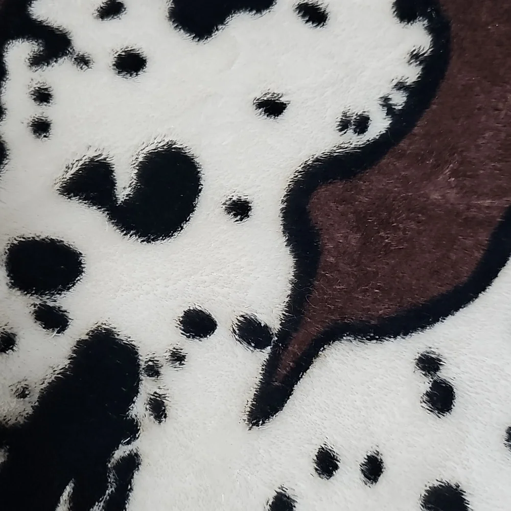 Print Fuzzy Faux Cowhide Pillow Covers